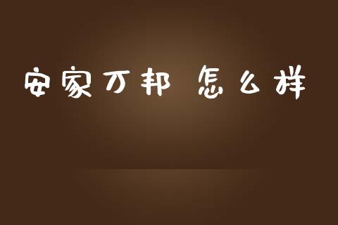 安家万邦 怎么样_https://m.gongyisiwang.com_信托投资_第1张