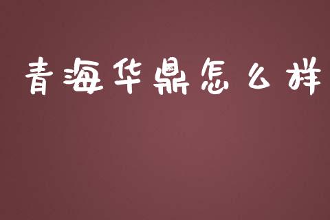 青海华鼎怎么样_https://m.gongyisiwang.com_财经时评_第1张