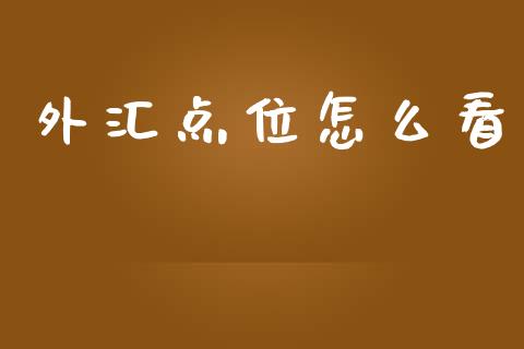 外汇点位怎么看_https://m.gongyisiwang.com_理财产品_第1张