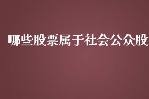 哪些股票属于社会公众股_https://m.gongyisiwang.com_保险理财_第1张