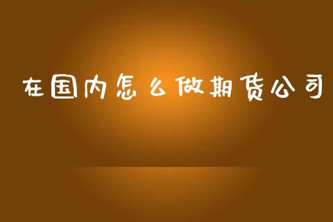 在国内怎么做期货公司_https://m.gongyisiwang.com_财经时评_第1张