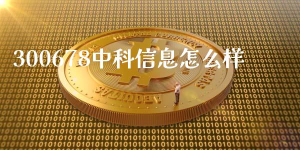 300678中科信息怎么样_https://m.gongyisiwang.com_财经咨询_第1张