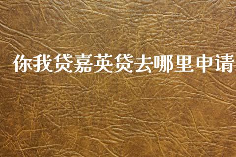 你我贷嘉英贷去哪里申请_https://m.gongyisiwang.com_理财投资_第1张