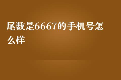 尾数是6667的手机号怎么样_https://m.gongyisiwang.com_理财投资_第1张