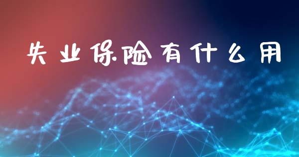 失业保险有什么用_https://m.gongyisiwang.com_保险理财_第1张