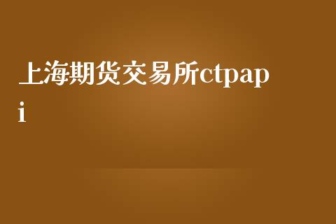 上海期货交易所ctpapi_https://m.gongyisiwang.com_理财投资_第1张