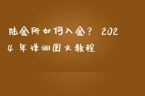 陆金所如何入金? 2024 年详细图文教程_商业资讯_第1张_财经咨询_财经时评_理财产品_商业资讯 陆金所如何入金? 2024 年详细图文教程_https://m.gongyisiwang.com_商业资讯_第1张