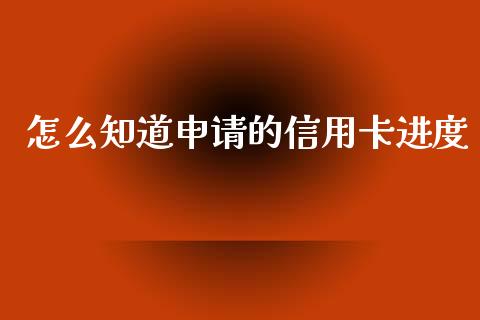 怎么知道申请的信用卡进度_https://m.gongyisiwang.com_理财产品_第1张