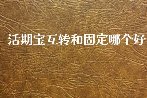 活期宝互转和固定哪个好_https://m.gongyisiwang.com_理财产品_第1张