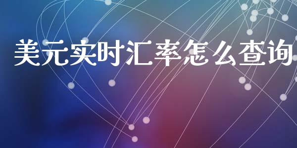 美元实时汇率怎么查询_https://m.gongyisiwang.com_财经时评_第1张