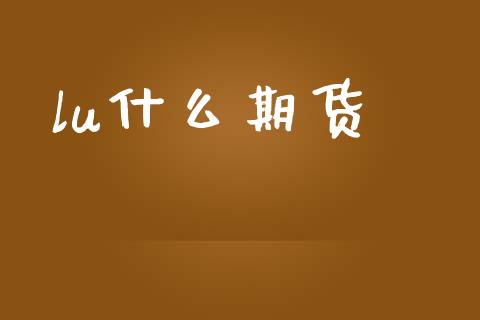 lu什么期货_https://m.gongyisiwang.com_保险理财_第1张