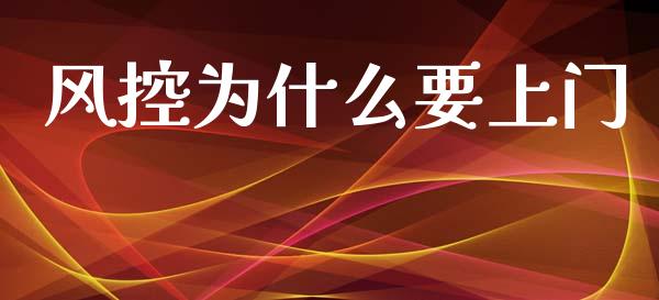 风控为什么要上门_https://m.gongyisiwang.com_商业资讯_第1张