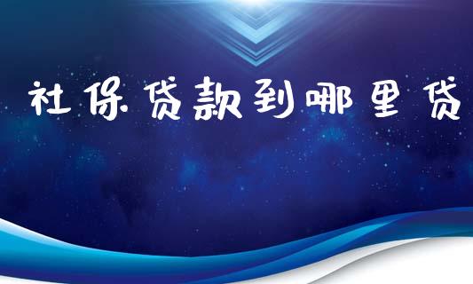 社保贷款到哪里贷_https://m.gongyisiwang.com_信托投资_第1张