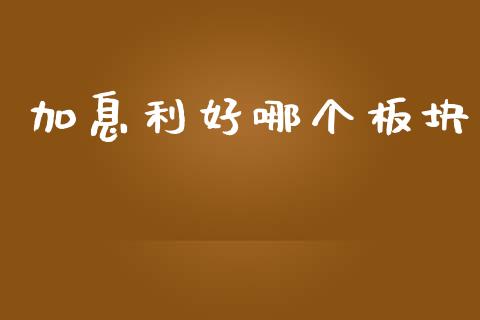 加息利好哪个板块_https://m.gongyisiwang.com_商业资讯_第1张