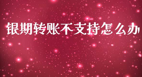 银期转账不支持怎么办_https://m.gongyisiwang.com_财经时评_第1张