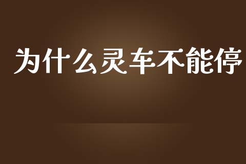 为什么灵车不能停_https://m.gongyisiwang.com_理财投资_第1张