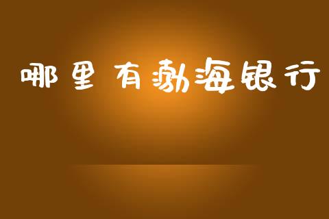 哪里有渤海银行_https://m.gongyisiwang.com_财经时评_第1张