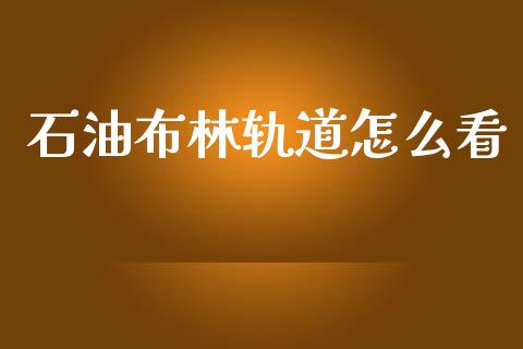 石油布林轨道怎么看_https://m.gongyisiwang.com_财经时评_第1张