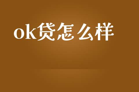 ok贷怎么样_https://m.gongyisiwang.com_理财产品_第1张