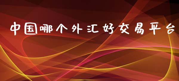 中国哪个外汇好交易平台_https://m.gongyisiwang.com_保险理财_第1张