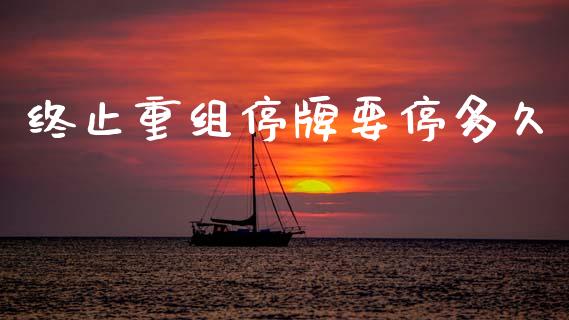 终止重组停牌要停多久_https://m.gongyisiwang.com_财经时评_第1张
