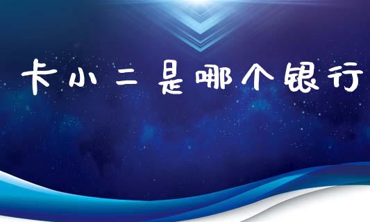 卡小二是哪个银行_https://m.gongyisiwang.com_商业资讯_第1张