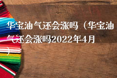 华宝油气还会涨吗（华宝油气还会涨吗2022年4月）_https://m.gongyisiwang.com_理财产品_第1张