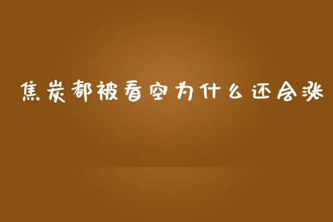 焦炭都被看空为什么还会涨_https://m.gongyisiwang.com_理财产品_第1张