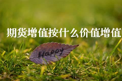 期货增值按什么价值增值_https://m.gongyisiwang.com_保险理财_第1张