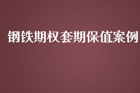 钢铁期权套期保值案例_https://m.gongyisiwang.com_保险理财_第1张