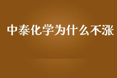 中泰化学为什么不涨_https://m.gongyisiwang.com_保险理财_第1张