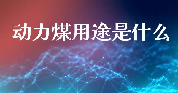 动力煤用途是什么_https://m.gongyisiwang.com_财经时评_第1张