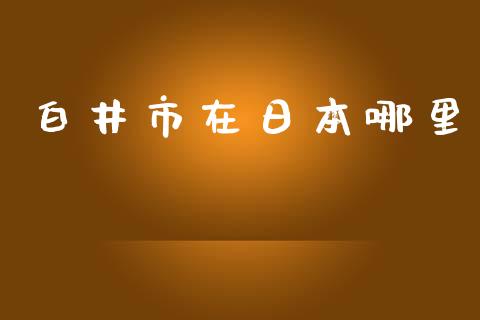 白井市在日本哪里_https://m.gongyisiwang.com_理财产品_第1张