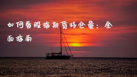 如何看股指期货持仓量：全面指南_https://m.gongyisiwang.com_信托投资_第1张