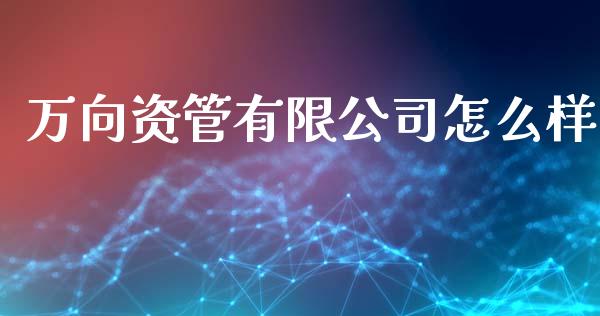 万向资管有限公司怎么样_https://m.gongyisiwang.com_信托投资_第1张