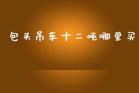 包头吊车十二吨哪里买_https://m.gongyisiwang.com_理财产品_第1张